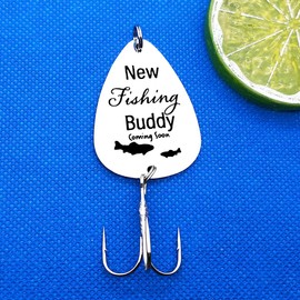 New Dad Gifts for Daddy to be Fishing Lure for First Time Dad Gifts Fishing Lover Gifts Baby Pregnancy Announcement Gifts for Husband Grandpa Fishing Buddy Coming Soon Fishing Gifts