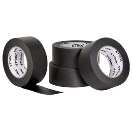 STIKK Painters Tape - 4pk Black Painter Tape - 2 inch x 60 Yards - Paint Tape for Painting, Edges, Trim, Ceilings - Masking Tape for DIY Paint Projects - Residue-Free Painting Tape