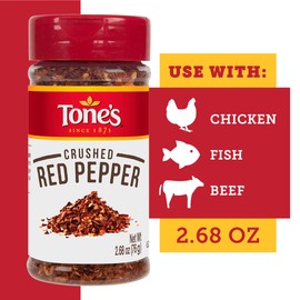 Tone's Crushed Red Pepper, 2.68 Ounce