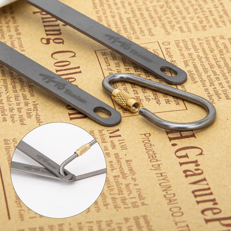TiTo NEW Titanium Cutlery Set with Fork and Spoon in