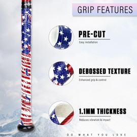 AMA SPORT Bat Grip Tape for Baseball & Softball – Non-Slip Baseball Bat Grip Tape, 1.1mm Thickness, Stylish Color & Pattern Design
