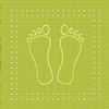 Kleine Wolke "Foot Bathtub Liner, Green, 36 x 72 cm