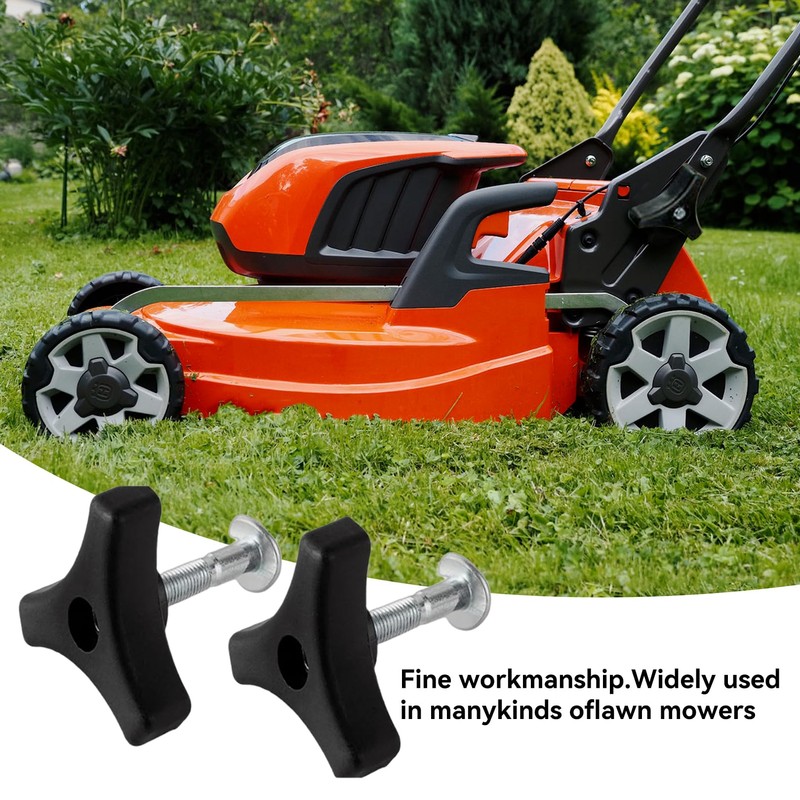 BHSTTNIXP 2 Sets Lawn Mower Handle Bolts,Triangle Nut and Bolts