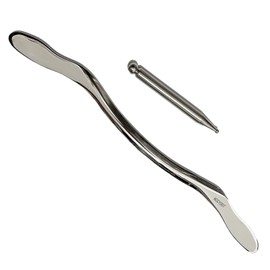 NCCYOOT Gua sha Tool gua sha Stainless Steel Set 2 pcs-iastm Tool Gussha Massage Tool Muscle Scraping Tool for Soft Tissue Therapy and Reduce Arms,Back, Legs, Neck Muscle Pain(2)…