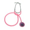 Flat Head Stethoscope Pink with Aluminium Light Purple