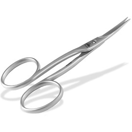 Professional Left-Handed Nail Scissors Cuticle Scissors for Cuticles Extra Fine and Sharp Stainless Steel Curved Tip Classic Scissors for Skin Remnants Fingernails and Cuticles - Brand Quality