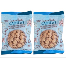 Trader Joe's 2 Packs Trader Joe's Cashew Butter Cashews Honey Roasted 8 oz Each Pack