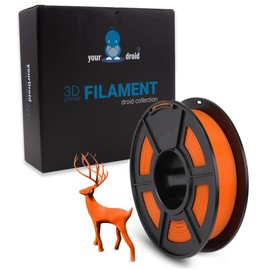 yourDroid TPU Filament Transparent Orange 1.75 mm 500 g 3D Printer