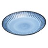 Hasami Ware 391163 Risa Emon Kiln Blue Carved Fruit Plate