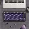 dagaladoo Purple Clear keycaps,Transparent keycaps 60 75 100 Percent,Jelly keycap