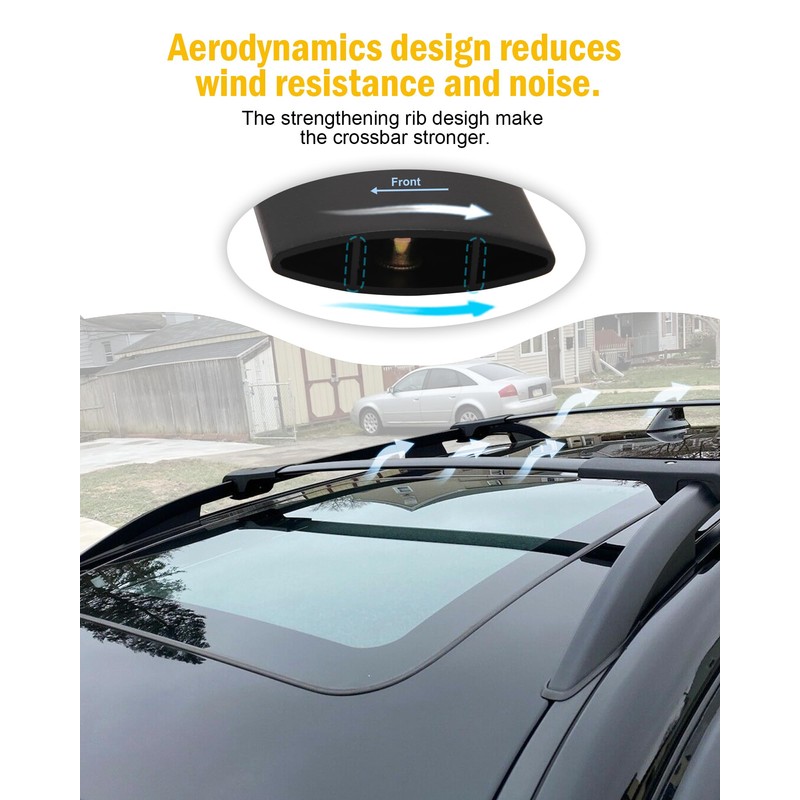 EZREXPM Cross Bars Roof Rack Fit for GMC Terrain 2018