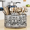 YIUKEA 360° Rotating Utensil Caddy - Silverware Cutlery Caddy Holder