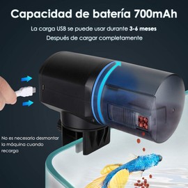 HomeChi Alimentador automático de Peces, alimentador automático para Vacaciones de Peces a Prueba Humedad Temporizador Tanque Acuario Fines Semana para dispensadores Alimentos Tortugas