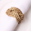 Natural Bamboo Straw Napkin Buckle Twine Napkin Corn Husk Napkin