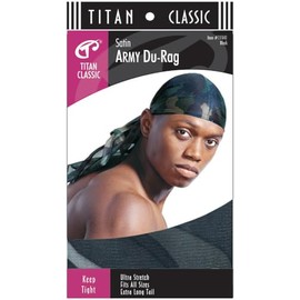 Titan CLASSIC SATIN ARMY DU RAG WOOD CAMO BLACK