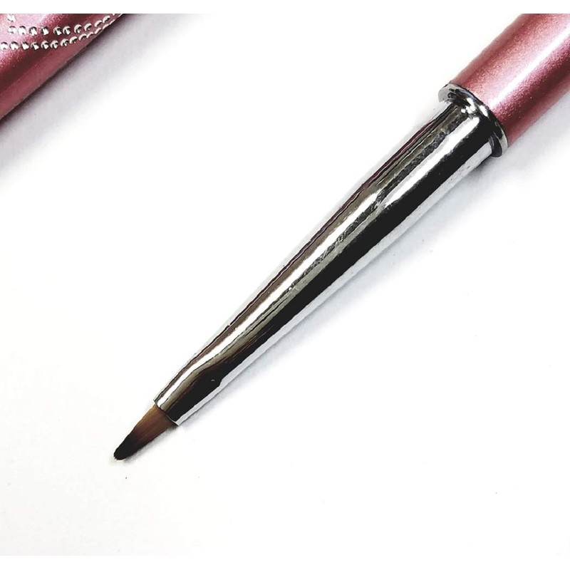 Nail Art Brush Brush with Cap Pink QT-042 (Mini Oval)
