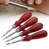 MENAYODA 4 Pieces Leather Edge Cutter Set, Leather Processing Edge