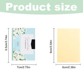 Face Blotting Papers, 400 Face Blotting Papers, Oil Absorbent Sheets for Men Women, Oil Blotting Papers, Face Blotting Papers, for Makeup, Oily Skin Care, Multicoloured