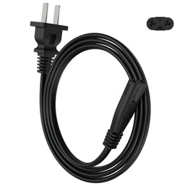 Power Cord for ONN 100008736, Compatible with JBL Boombox 3 PartyBox 320, 310, 110, 100, 120, 200, 300, 710, 1000 Speaker, Bar 2.1 3.1 5.1 9.1 Soundbar AC 2 Prong C8 Power Charger Cord (10FT)