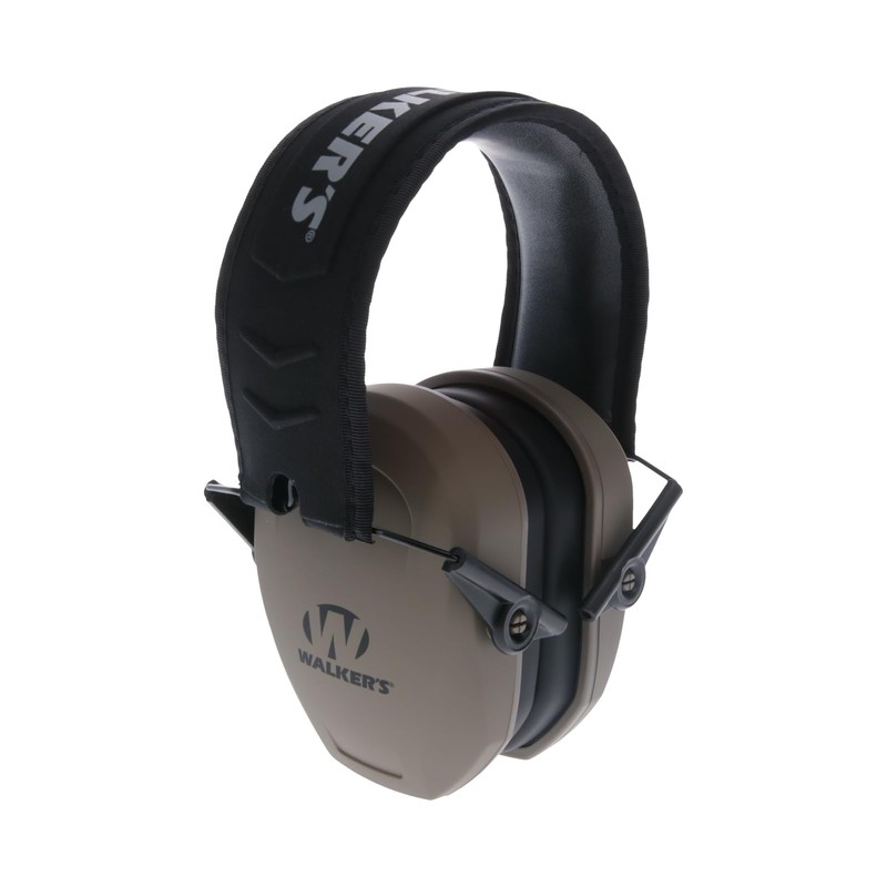 Walker's Razor Slim Passive Earmuff - Ultra Low-Profile Earcups -