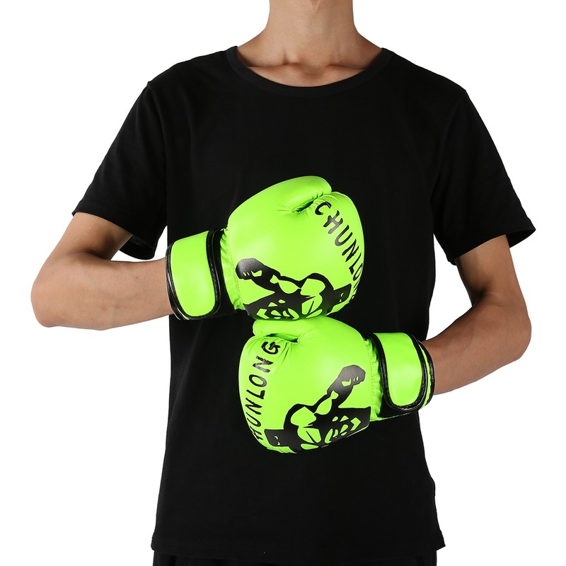 1 Pair Boxing Gloves Sanda Boxglove Kenpo Training Practicing Equipments