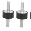 M6 Anti-Vibration Rubber Insulator Brackets with 2 Threaded Bolts Shock