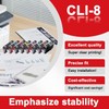 CLI-8 Ink Cartridges 8-Pack Compatible Replacement for Canon CLI8 CLI