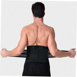 CORHAD Men's Belt Tummy Belt Slimming Belt Abdominal Binder Elastic Waist Trimmer XXL Black