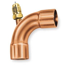 1/4" Access Valve 90, Brass/Copper