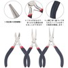 PandaHall Elite Needle Nose Pliers for Crafting, 3 Piece Set,