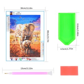 5D DIY Diamond Art Painting Kits Full Drill for Kids Adults,Rhinestone Embroidery Crystal Cross Stitch Arts and Crafts Canvas Painting by Numbers as Gifts for Home Wall Decor -animal(animal-7)