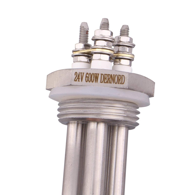DERNORD 24V 600W DC Submersible Water Heater Element Stainless Steel