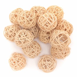 Baker Ross FC216 Natural Rattan Balls - Pack of 15, Natural Craft Supplies for Kids, Alternative Craft Materials to Decorate Arts and Crafts Projects