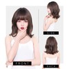 TefuRe H-6132-BkLt Wig, Medium, Long Bangs, Wig, Women, Loose Wave,