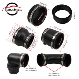 Sporacingrts RV and Camper Sewer Waste Plumbing Connection System Kit with Slip Fit Coupling Adapter, for 3inch PVC Pipe RV Sewer Hose Fittings RV Sewer Adapte