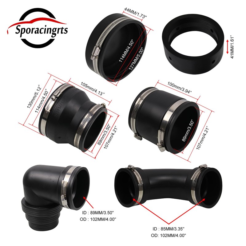 Sporacingrts RV and Camper Sewer Waste Plumbing Connection System Kit
