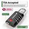 Fosmon TSA Approved Locks for Luggage/ Suitcase with Open Alert