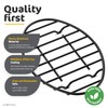 GOURMEX Black, Oval Oven Roasting Rack with Integrated Feet |
