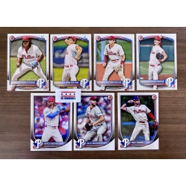2025 Topps Bowman Paper Complete Team Set Base, Prospects And RC'S - Phillies