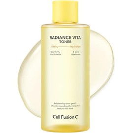 Cell Fusion C Radiance Vita Toner, UREA + Vitamin C + PHA - Facial Toner for Bright, Glowing Skin, 10.1 fl.oz / 300ml - Skincare for Face