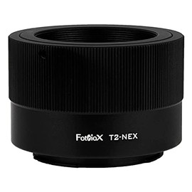 Fotodiox Lens Mount Adapter, T2/T-Mount Lens to Sony NEX E-Mount Mirrorless Camera Such as Sony Alpha a7, a7R, NEX-7 & NEX-5