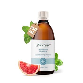 BitterKraft! Hildegard von Bingen Harmony Mouth Oil for Oil Pulling, 250 ml, Natural Mouth and Dental Care According to Traditional Formula, 100% Natural, Vegan, Organic, Made in Germany