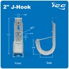 ICC Ceiling Mount J Hook 2” with Retainer Clip -