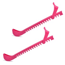 CEYAZYE 2PCS Ice Skate Guards, Ice Skate Blade Covers, Ice Skating Protector, Adjustable Buckle Accessories for Hockey Figure Skates, Protecting Skates and Enhancing Skating Experience(Pink)