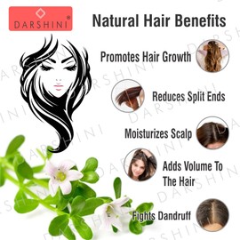 Darshini Brahmi Powder (Bacopa Monnieri Powder), Hair Cleanser and Skin Care, 100g