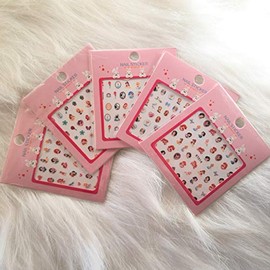 Princess Nail Art Stickers Cartoon Decoration Mix 5 Sheets