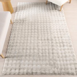 nuLOOM 4' x 6' Cozy Plush SuperiorWash Area Rug, Machine Washable, Non-Slip, Soft Fluffy Shag Carpet for Living Room Bedroom Kids Room Nursery Home Decor, Jeni Grey