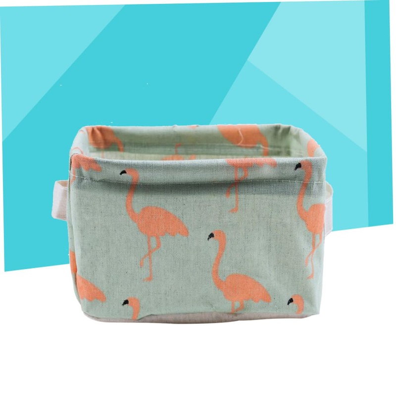 KOMBIUDA 3pcs Cotton Linen Storage Basket Handles for Desktop Organization