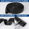 16.5FT Garage Door Bottom Seal Rubber 0.35'' Big P Bulb