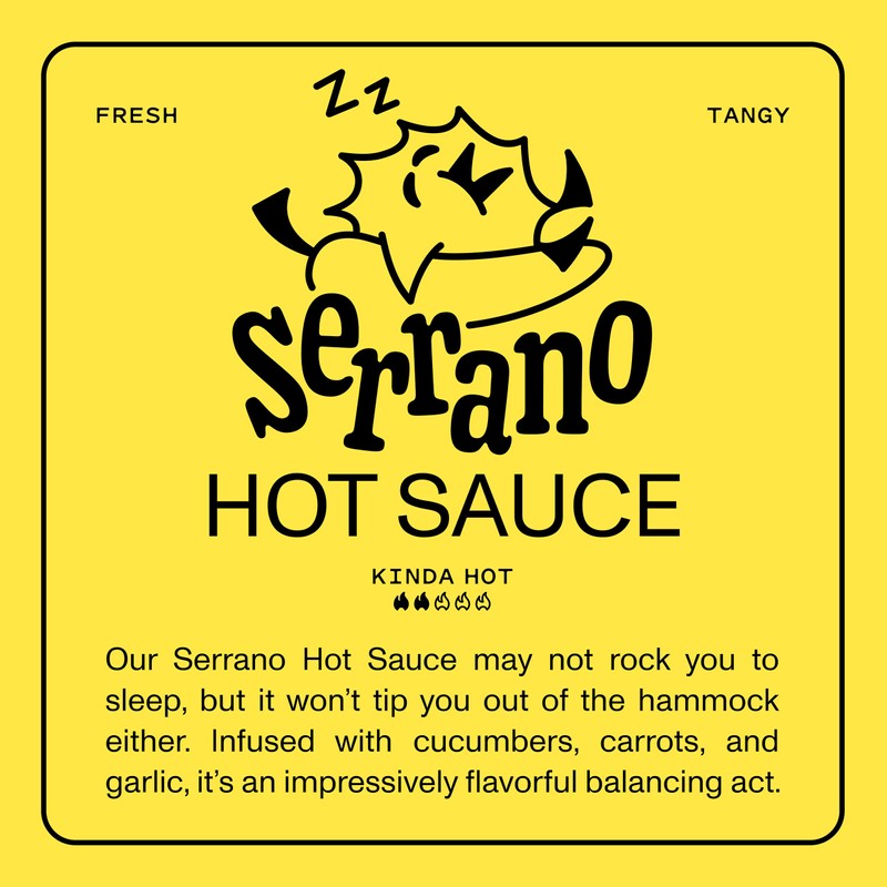 Yellowbird® Classic Serrano Hot Sauce 19.6 oz. Tabletop Size (Kinda